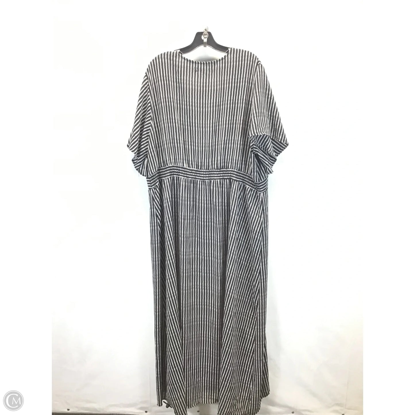 Kimono By Clothes Mentor In Black & White, Size: 3x