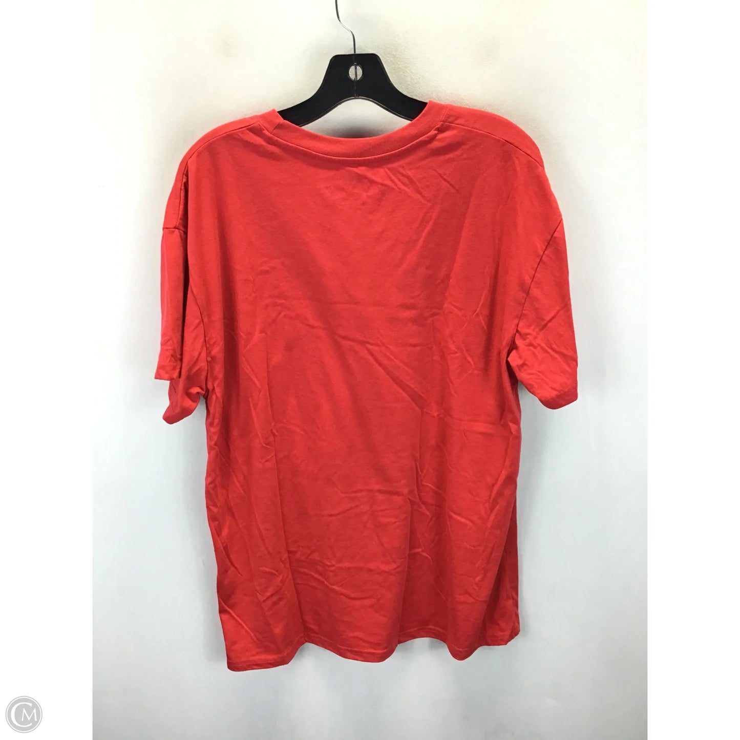 Top Short Sleeve By Clothes Mentor In Red & White, Size: L