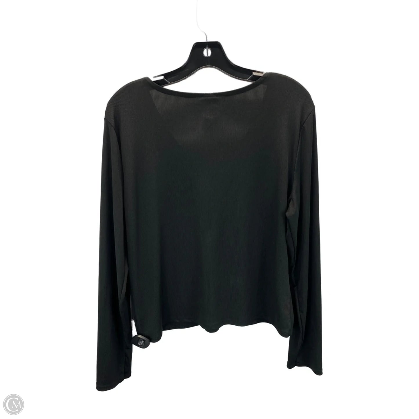Top Long Sleeve By Clothes Mentor In Black, Size: Xxl