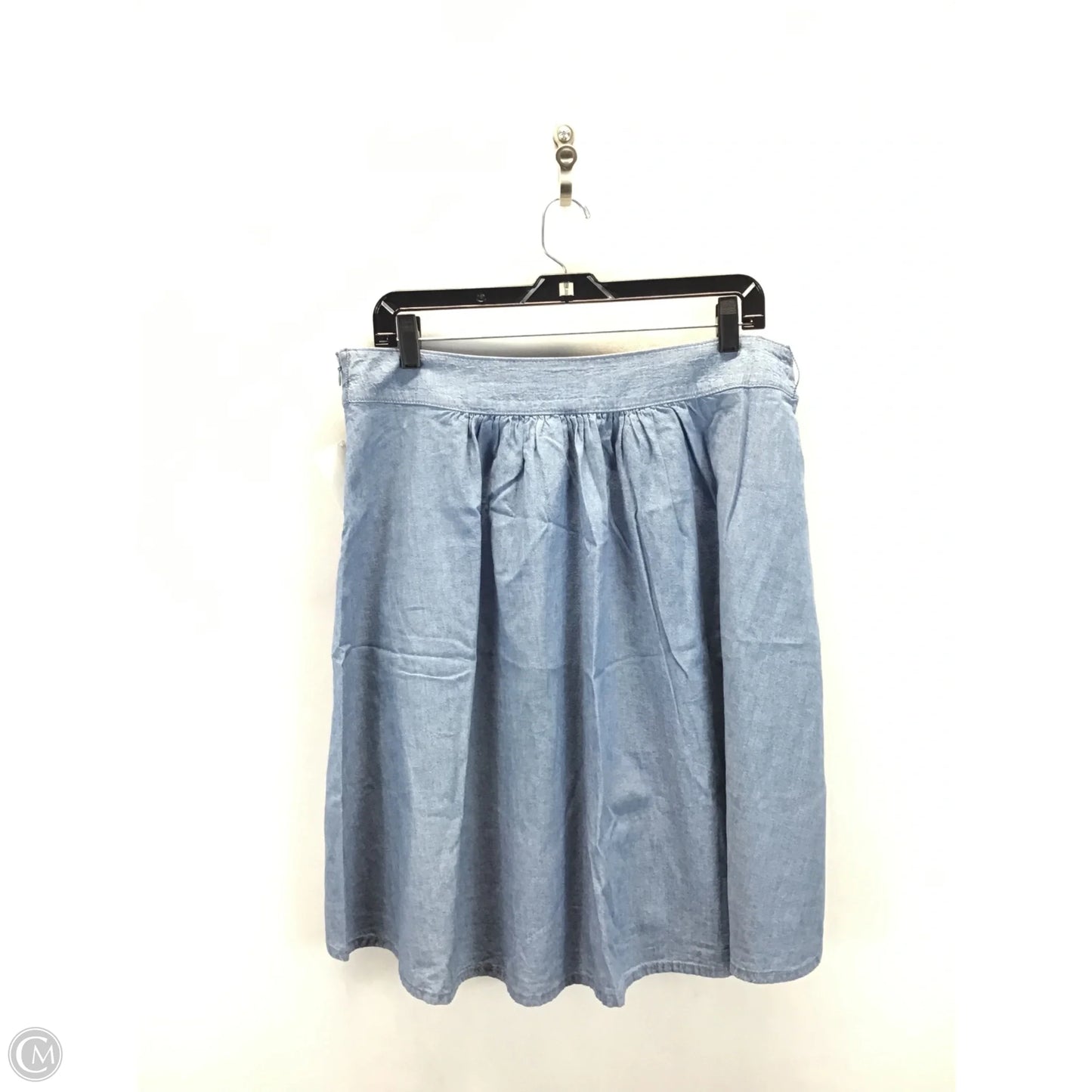 Skirt Midi By Clothes Mentor In Blue Denim, Size: 14