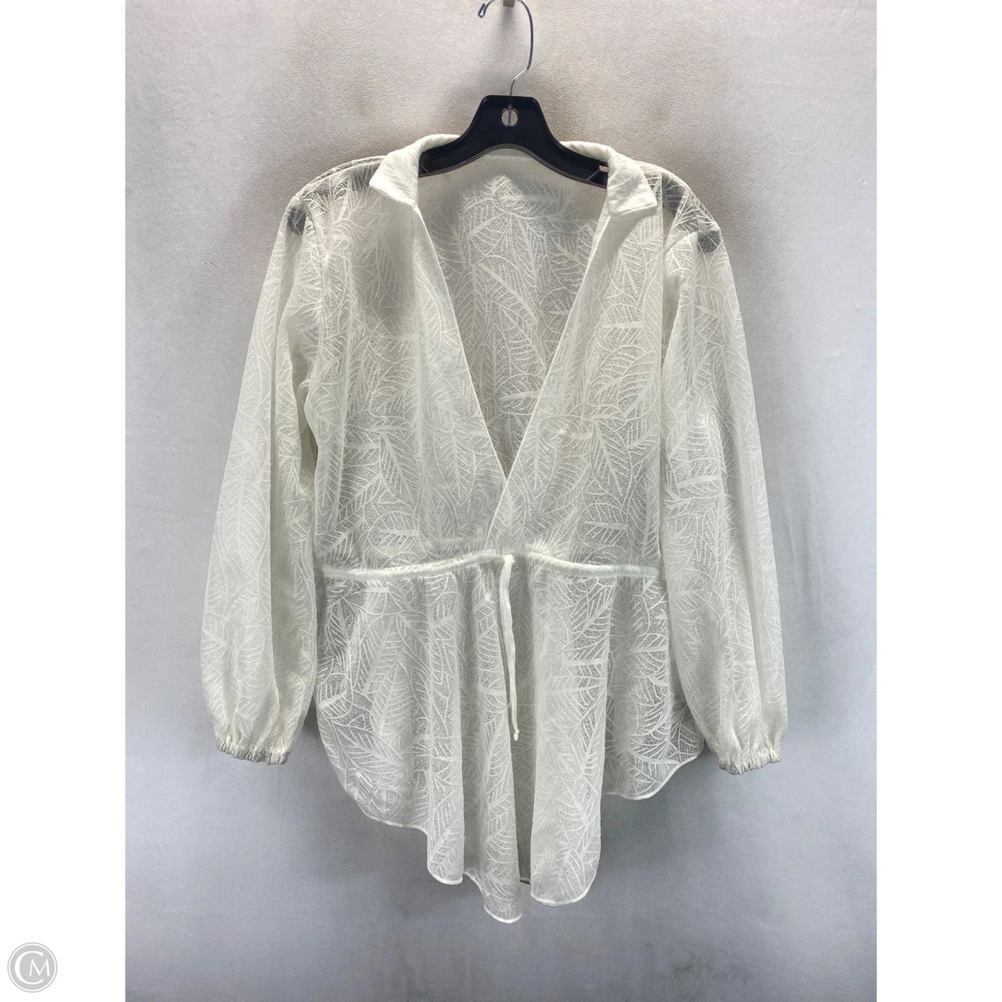 Swimwear Cover-up By Clothes Mentor In White, Size: M