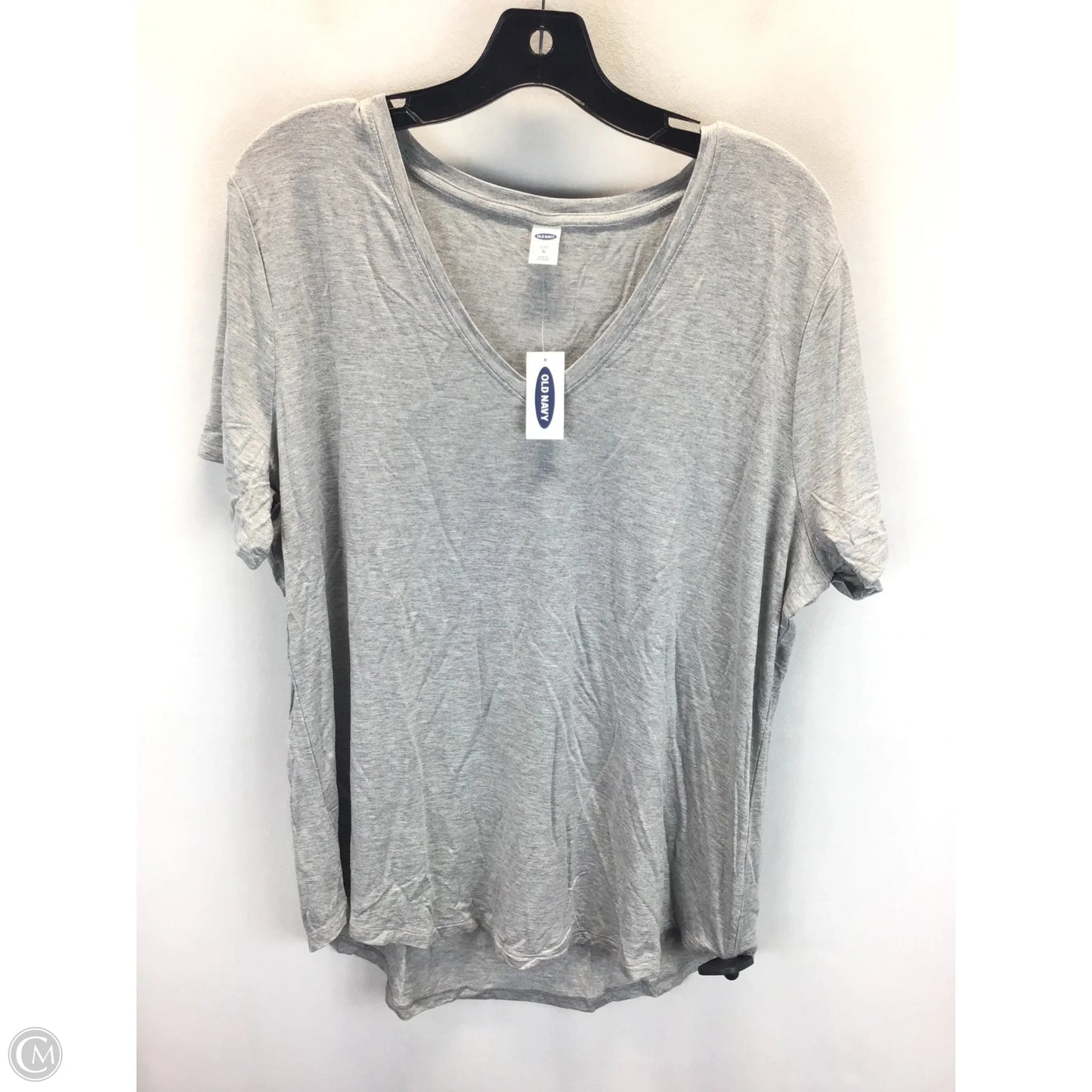 Top Short Sleeve By Old Navy In Grey, Size: Xl