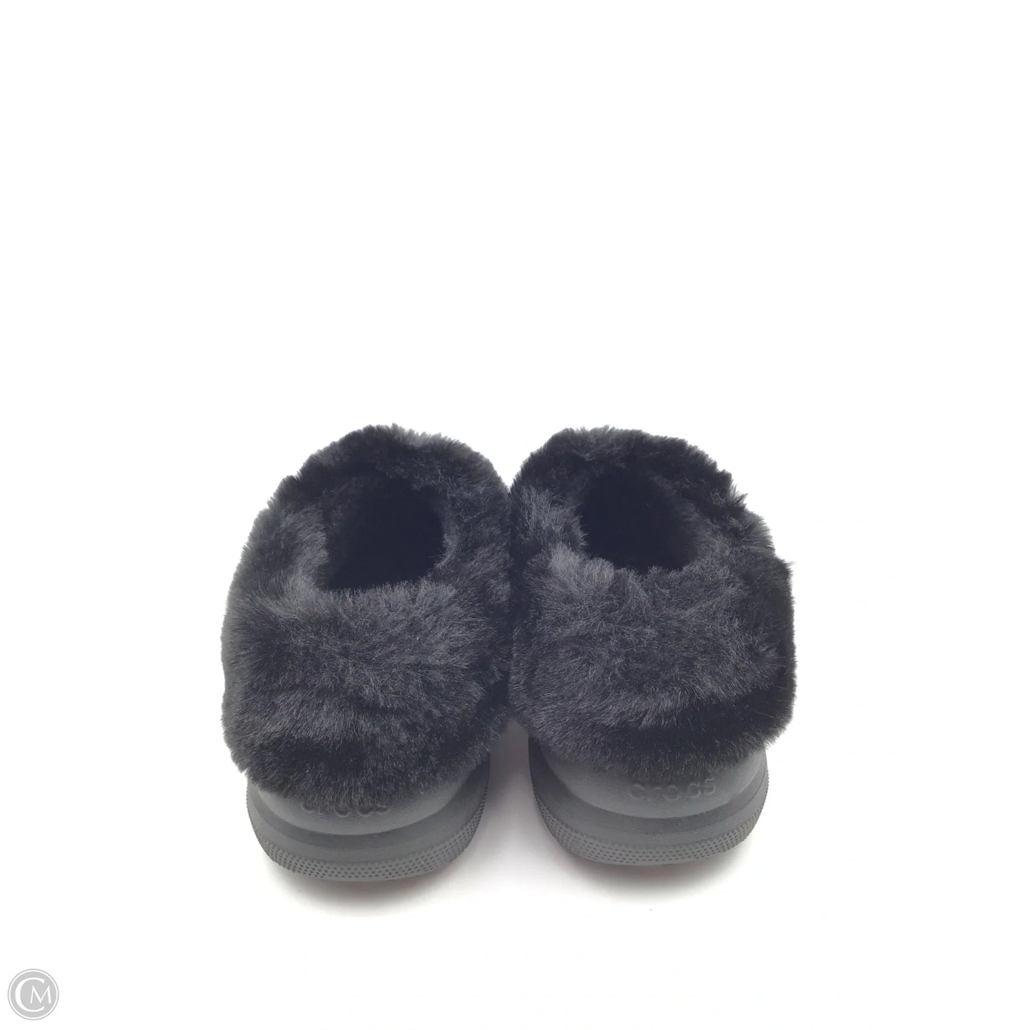 Shoes Heels Wedge By Crocs In Black, Size: 10