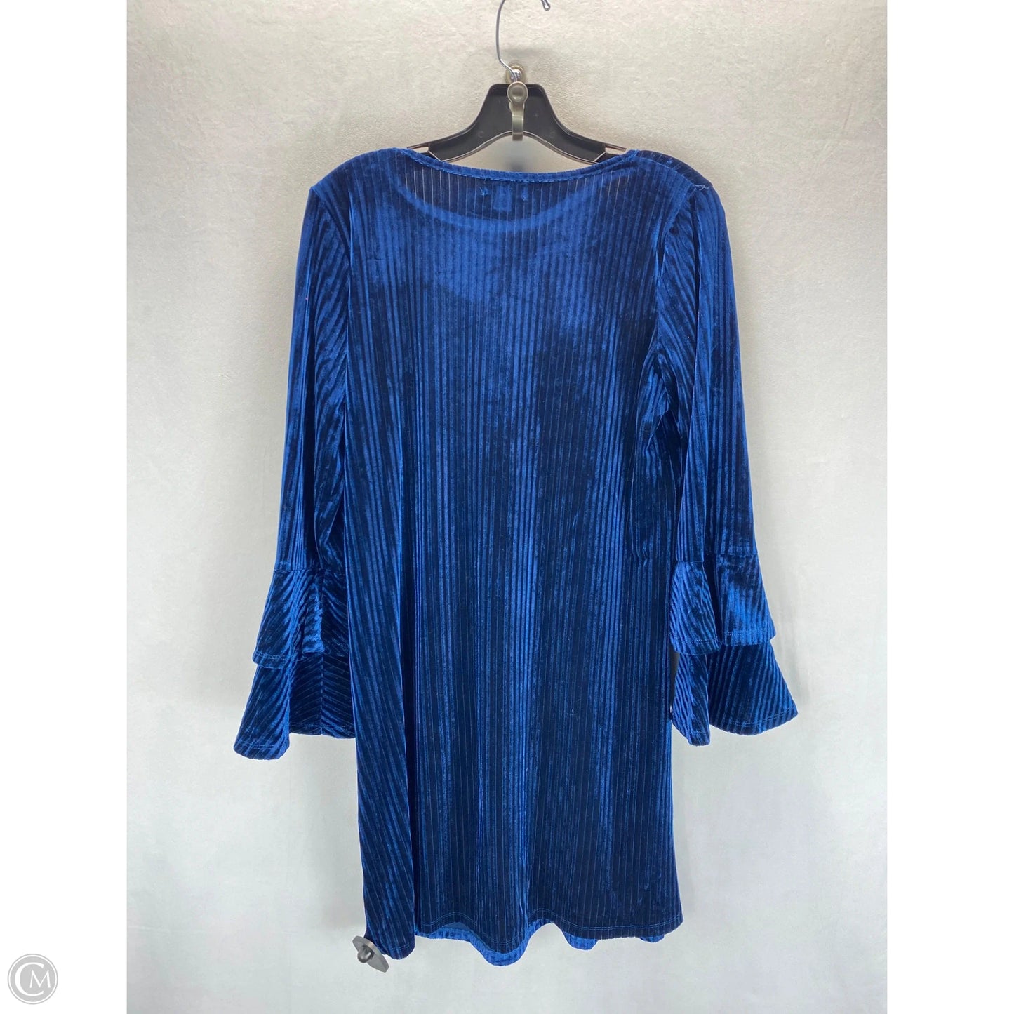 Dress Casual Midi By Tacera In Blue, Size: S