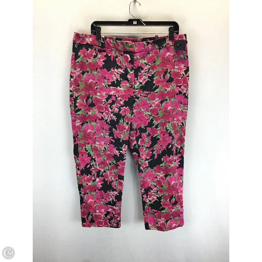 Pants Chinos & Khakis By Talbots In Black & Pink, Size: 16