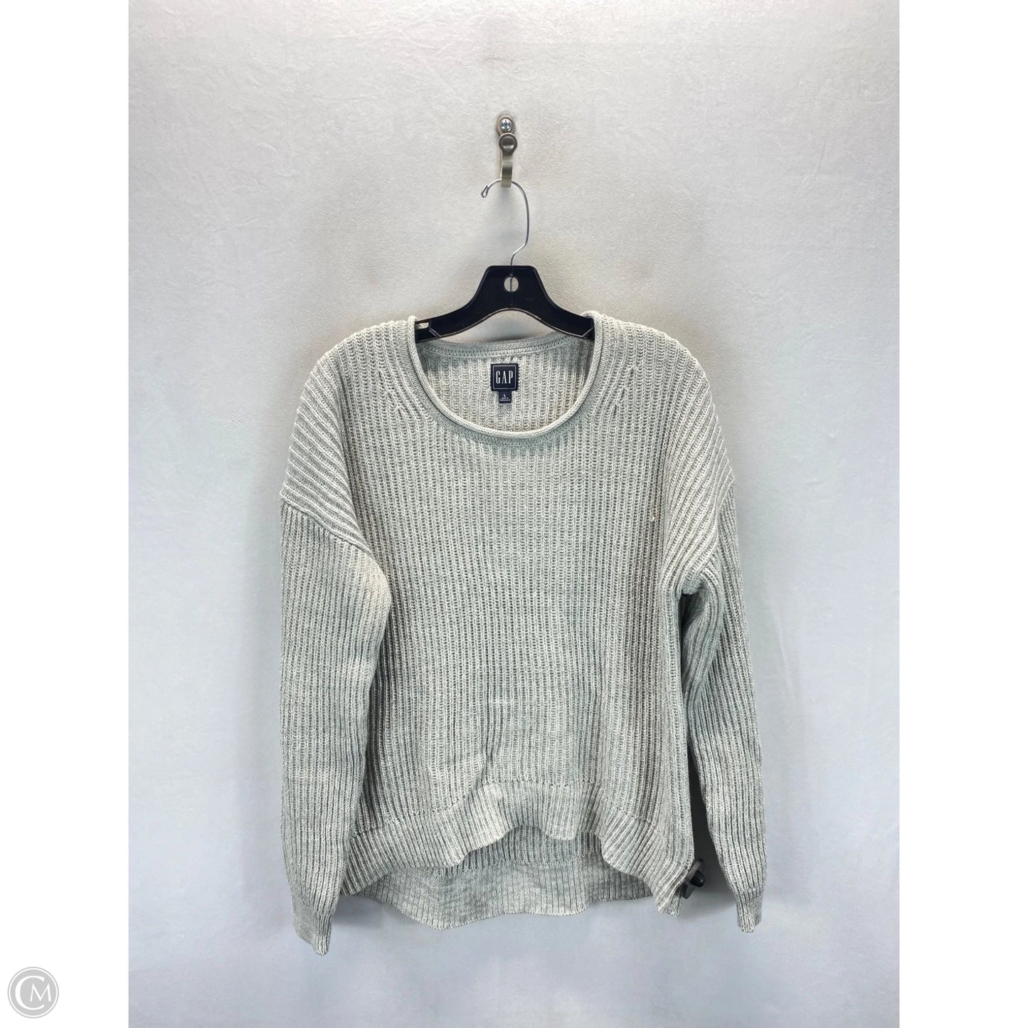 Sweater By Gap In Grey, Size: L
