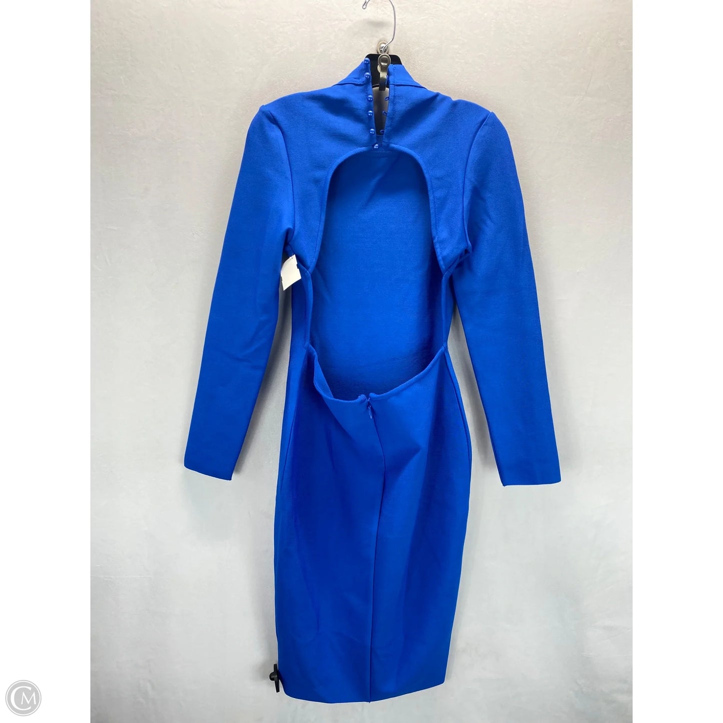 Dress Party Midi By Clothes Mentor In Blue, Size: L