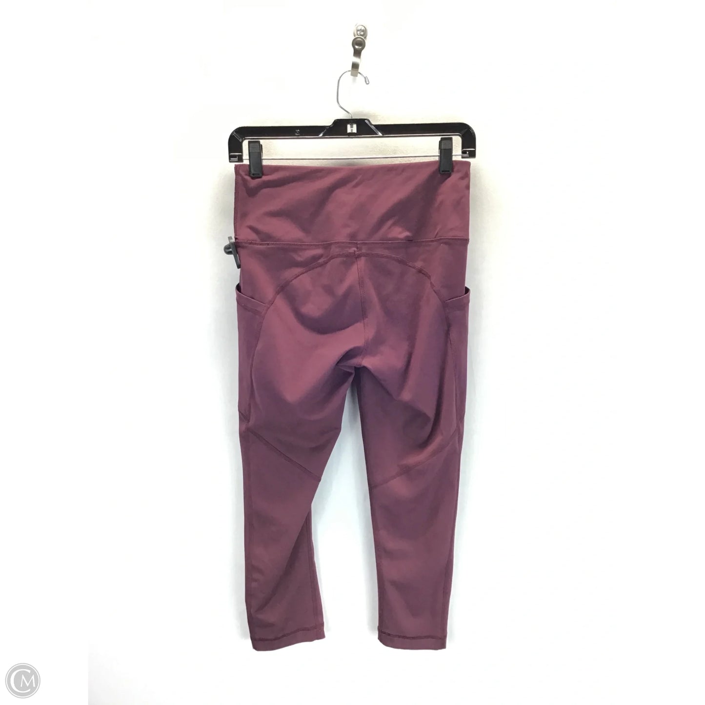 Athletic Leggings By Yogalicious In Maroon, Size: M