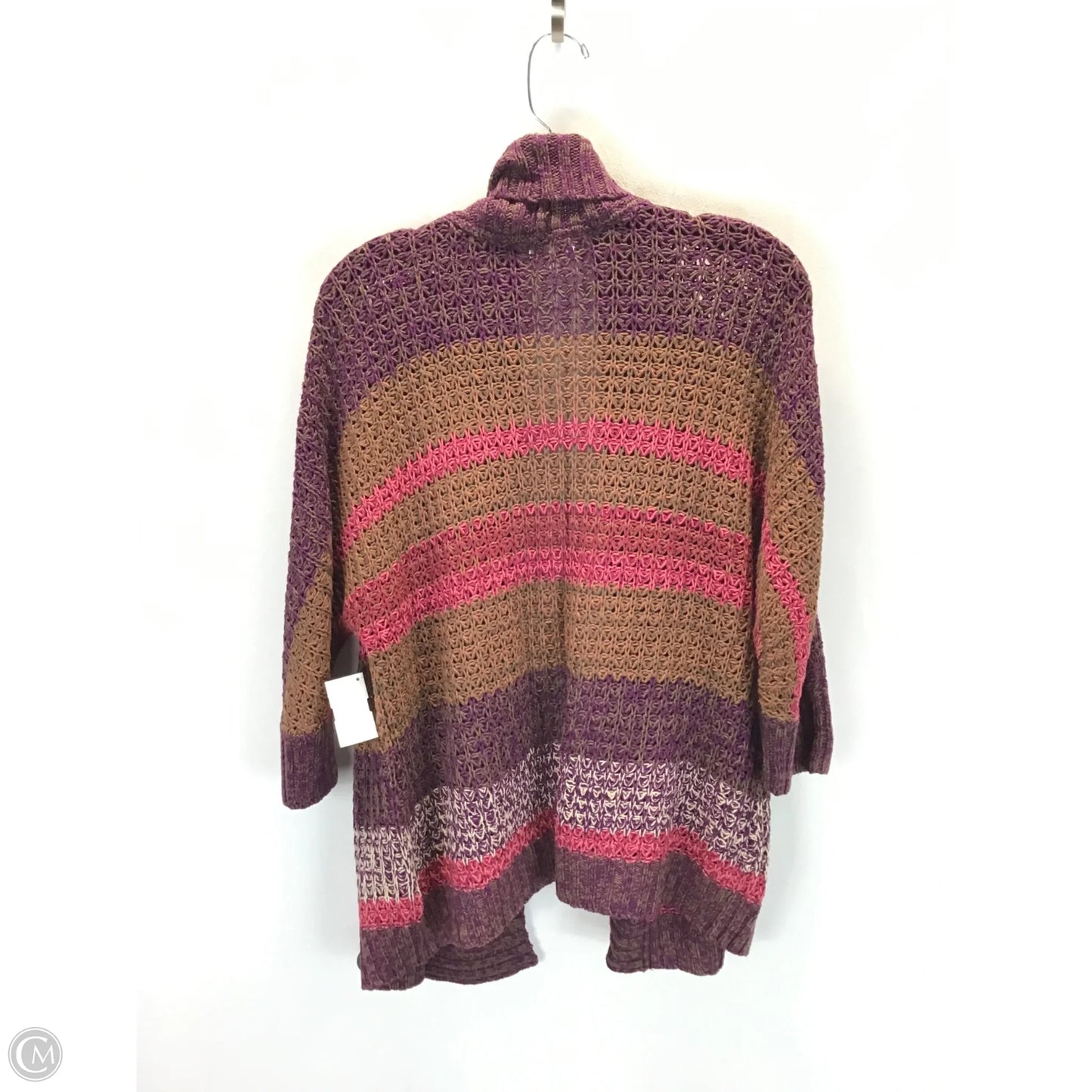 Cardigan By Sonoma In Purple & Tan, Size: M
