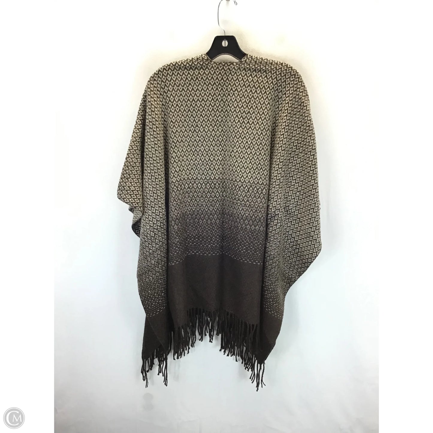 Shawl By Apt 9 In Brown & Cream, Size: Osfm