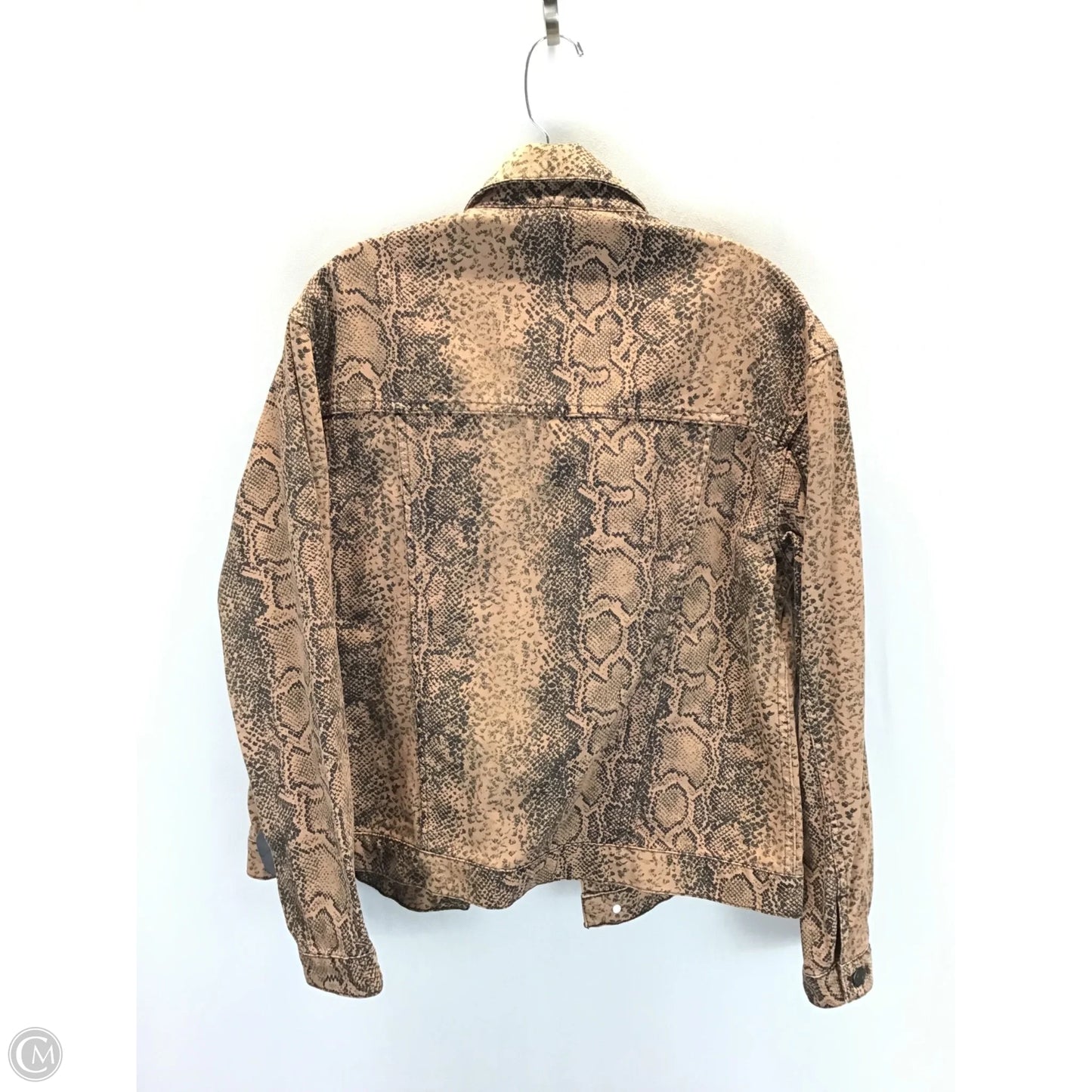 Jacket Denim By Free People In Animal Print, Size: S