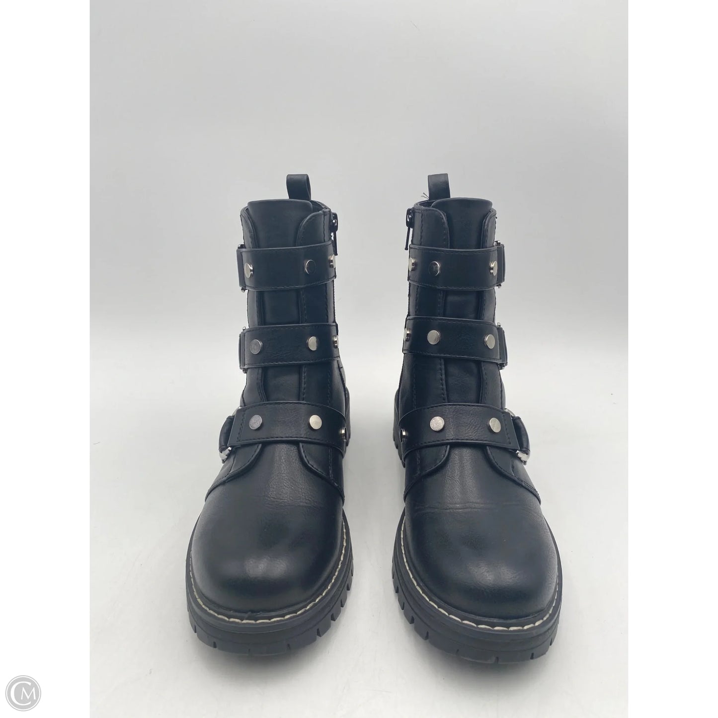 Boots Combat By So In Black, Size: 6.5
