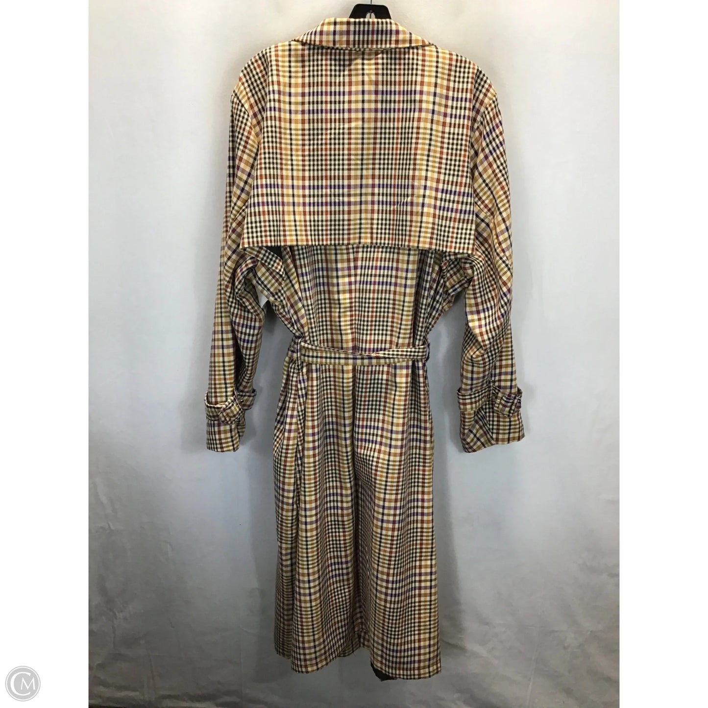 Coat Trench Coat By Ashley Stewart In Multi-colored, Size: 22