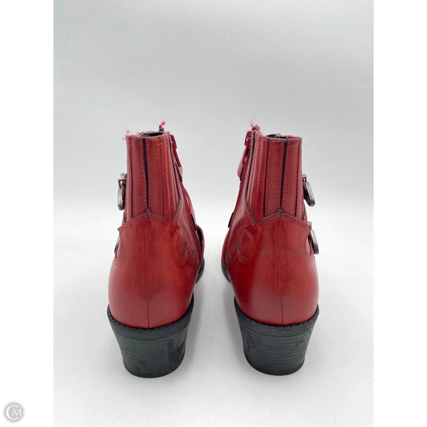 Boots Ankle Heels By American Eagle In Red, Size: 10
