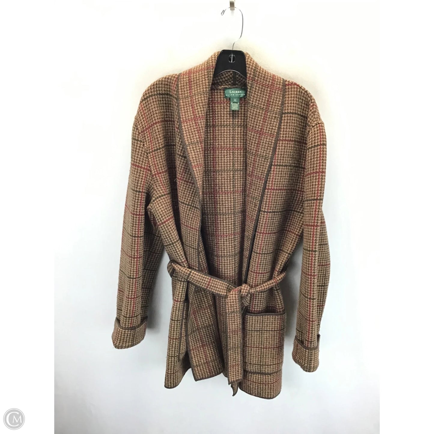 Blazer By Lauren By Ralph Lauren In Brown & Purple, Size: Xl