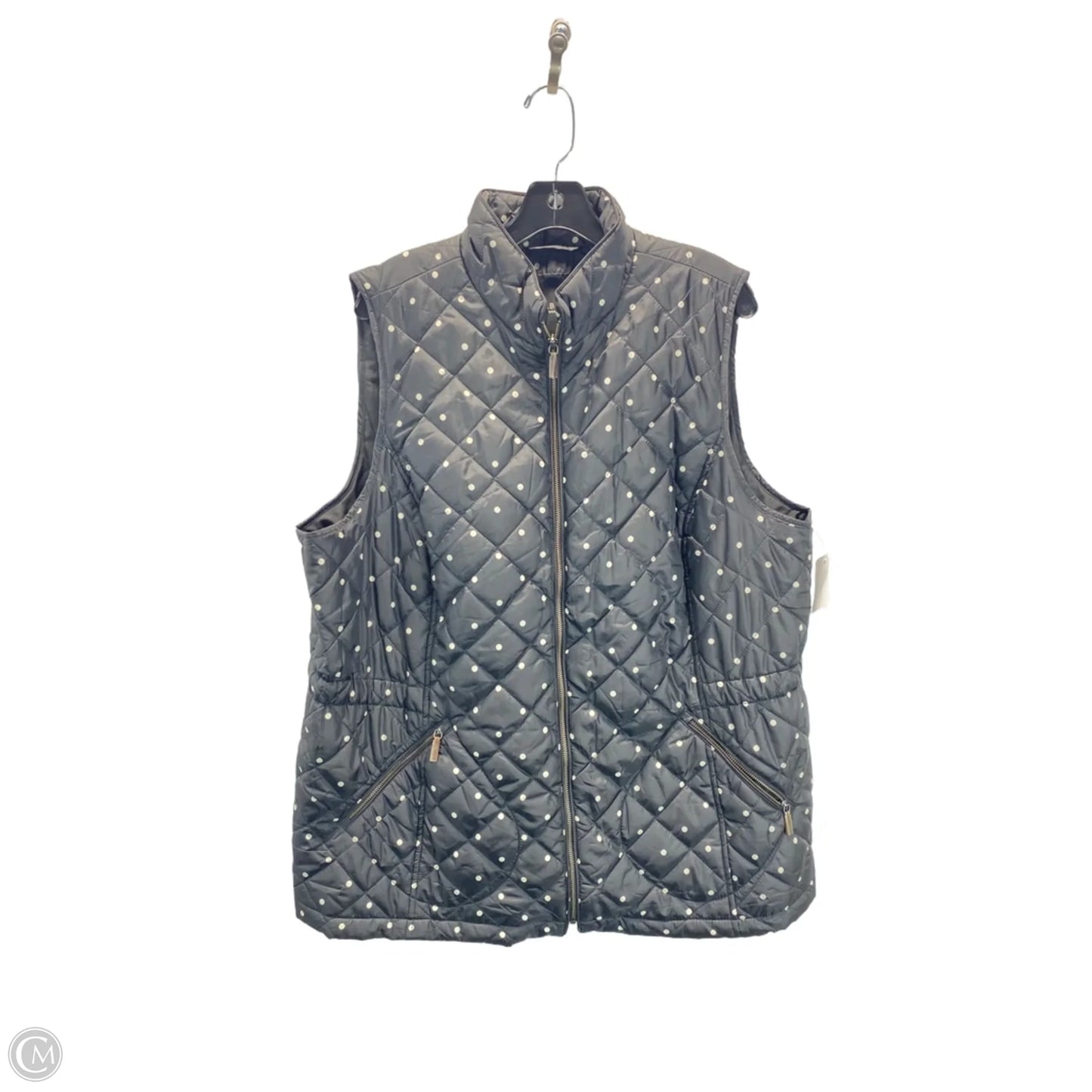 Vest Puffer & Quilted By Talbots In Black, Size: 2x