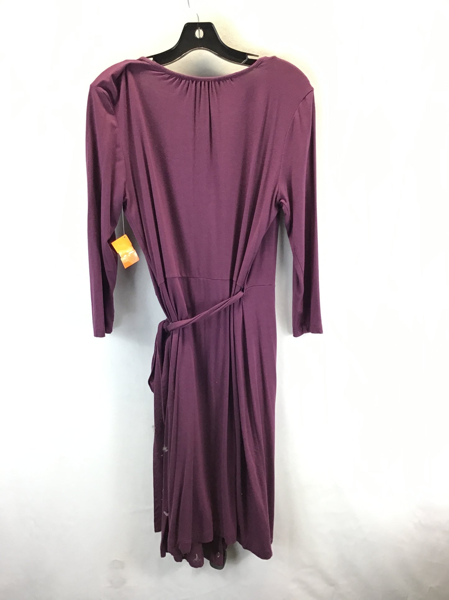 Dress Midi By Banana Republic In Purple, Size: M