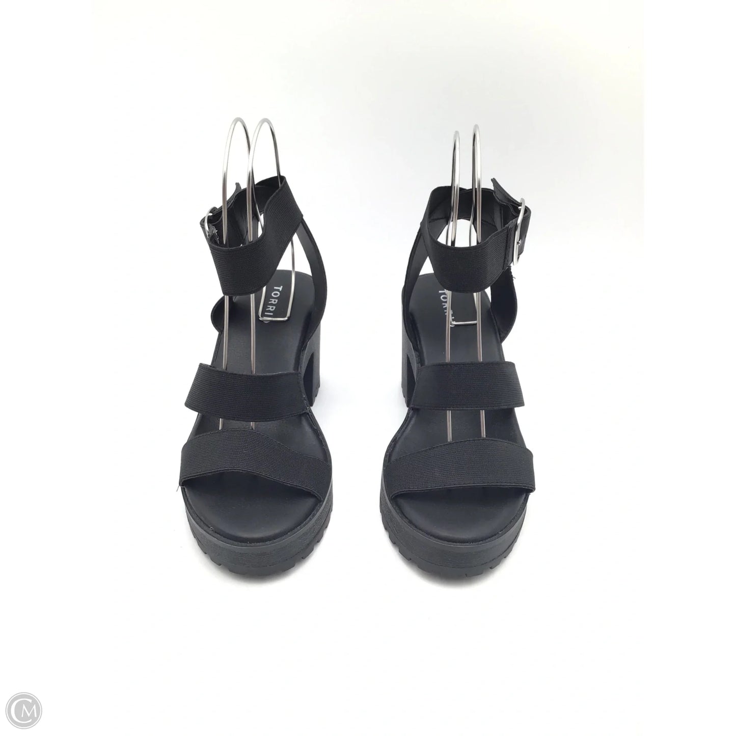 Sandals Heels Block By Torrid In Black, Size: 7.5