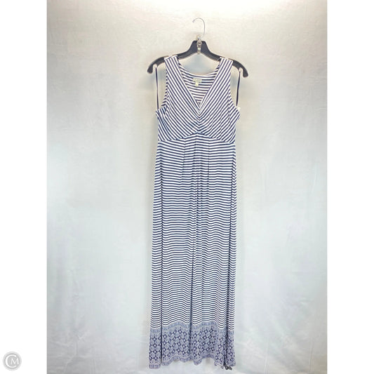 Dress Casual Maxi By Talbots In Striped Pattern, Size: S
