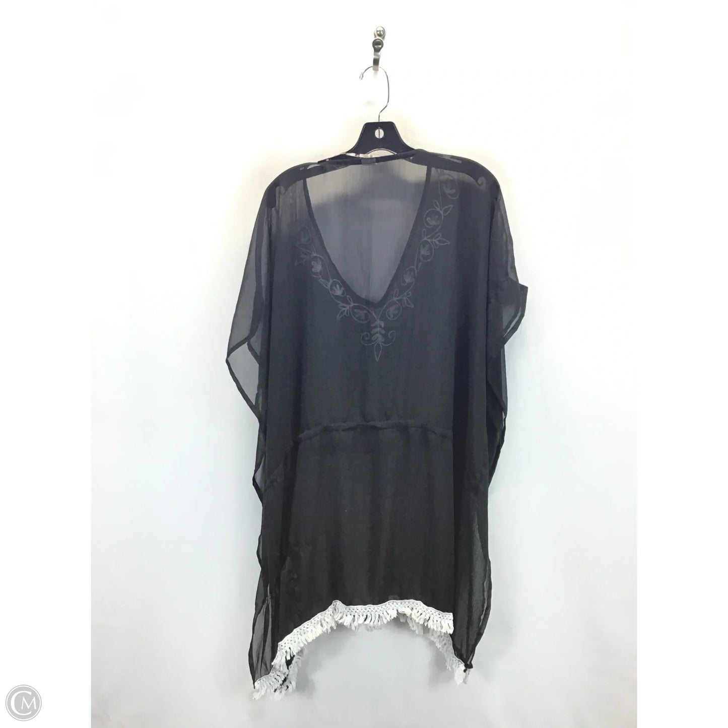 Swimwear Cover-up By Clothes Mentor In Black & White, Size: Osfm