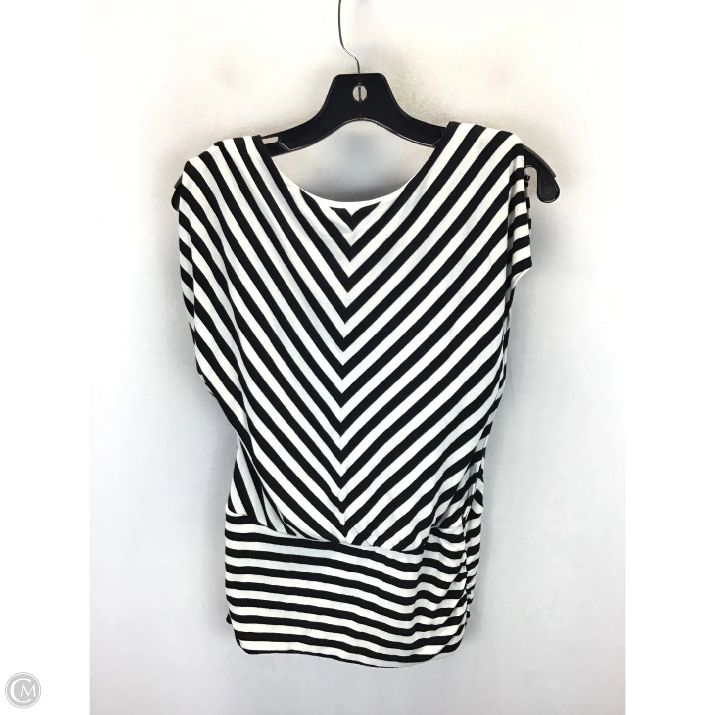 Top Sleeveless By Apt 9 In Striped Pattern, Size: M