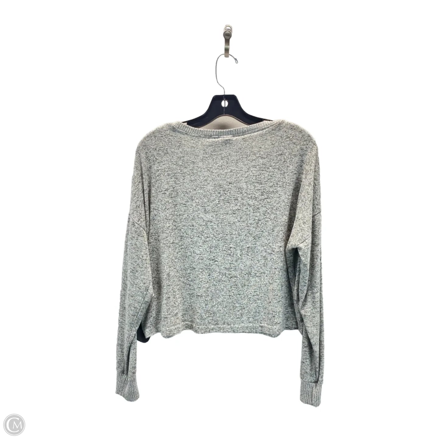 Athletic Top Long Sleeve Crewneck By Clothes Mentor In Grey, Size: M