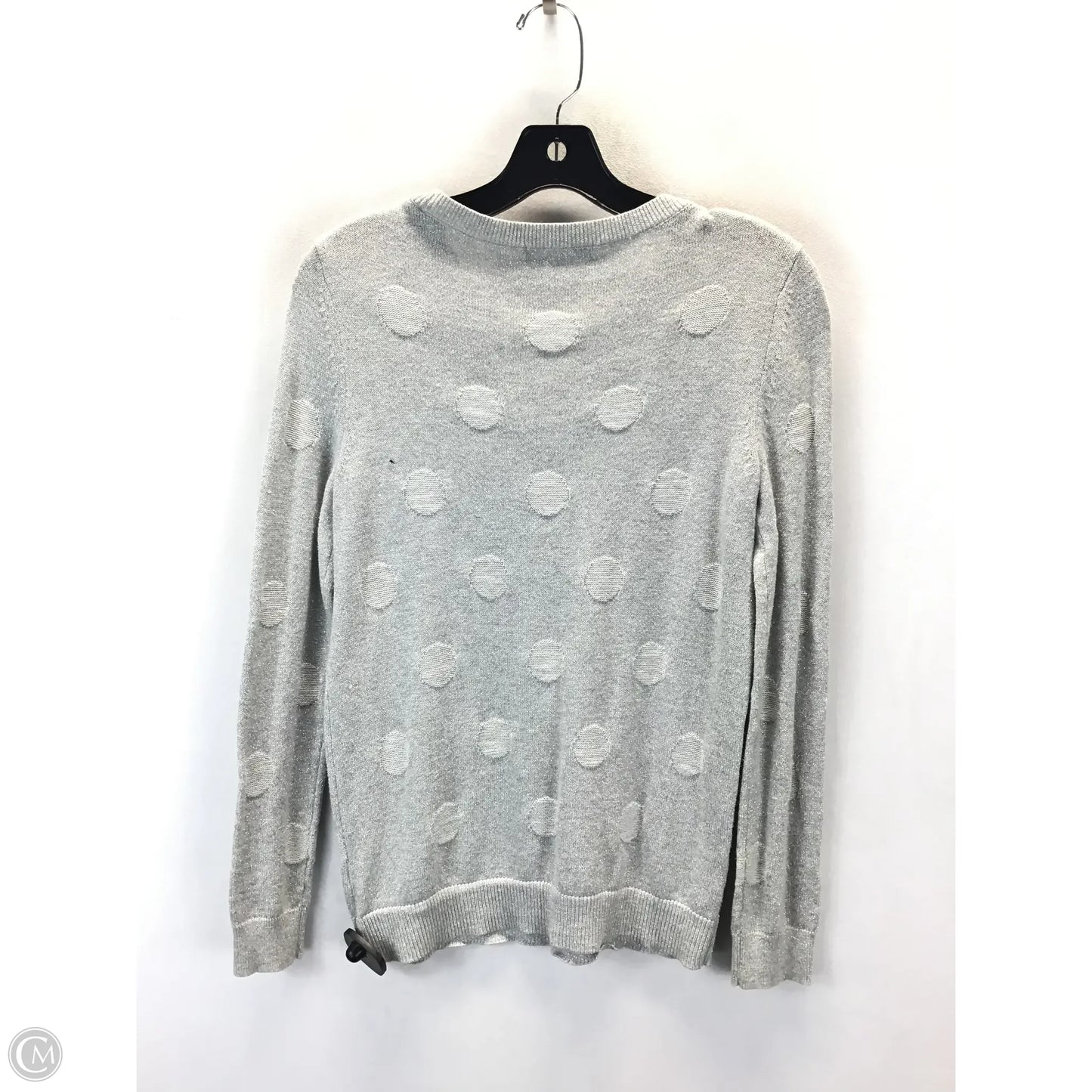 Sweater By Liz Claiborne In Silver, Size: M