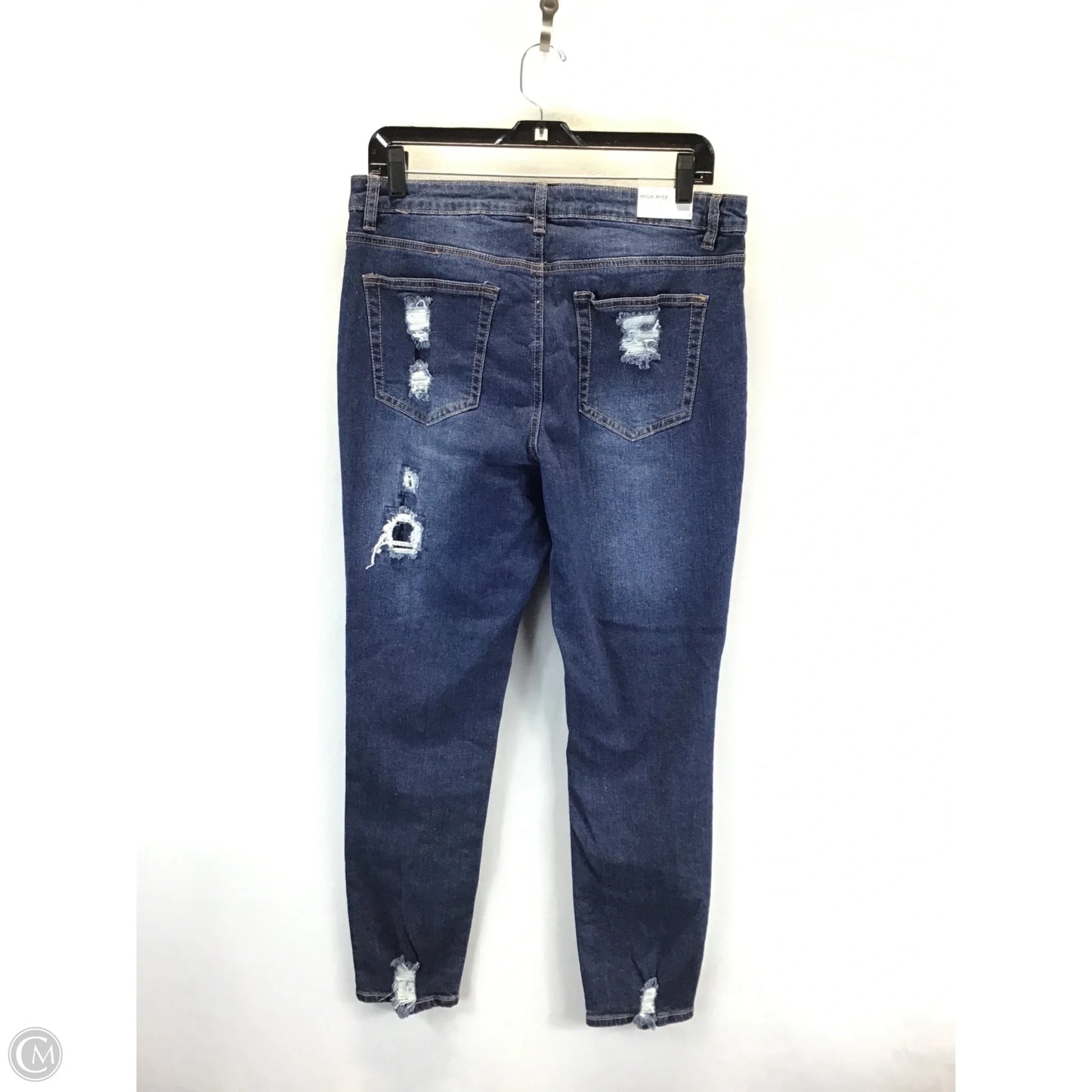 Jeans Skinny By Rue 21 In Blue Denim, Size: 14