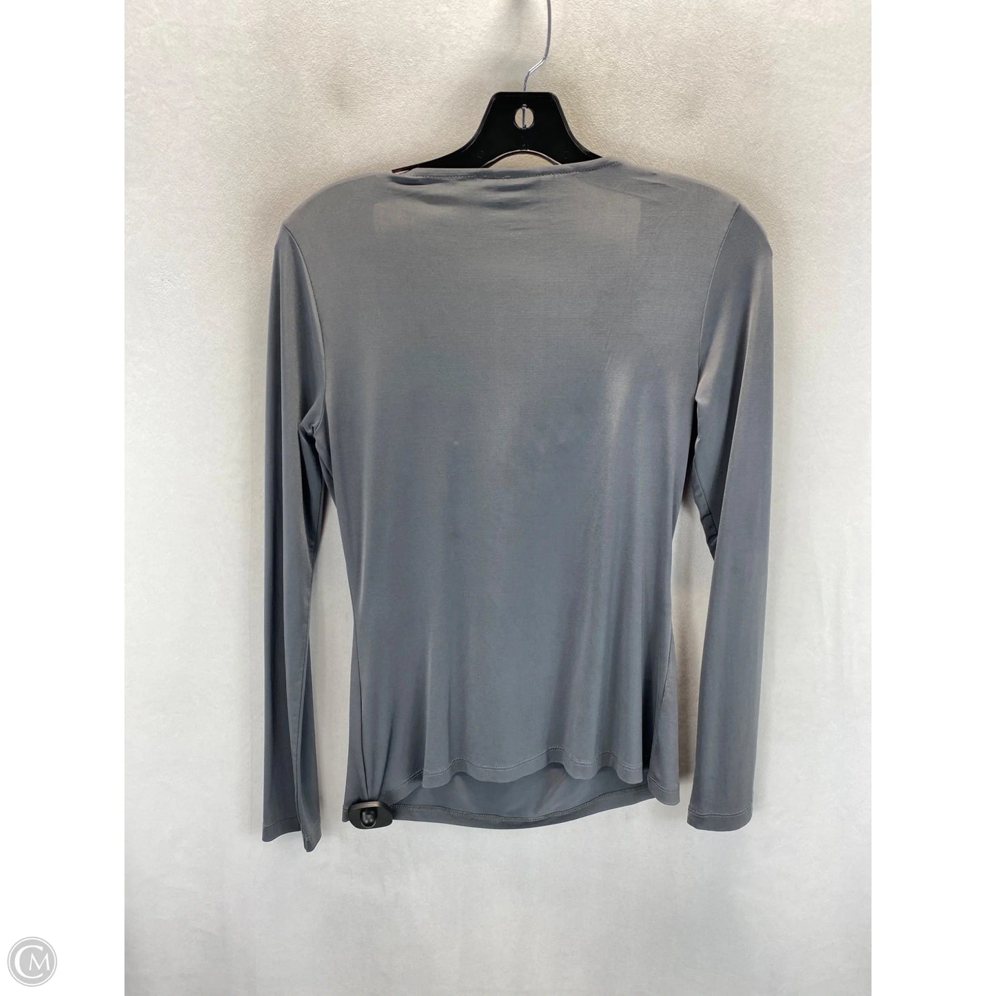 Top Long Sleeve By Worthington In Grey, Size: S
