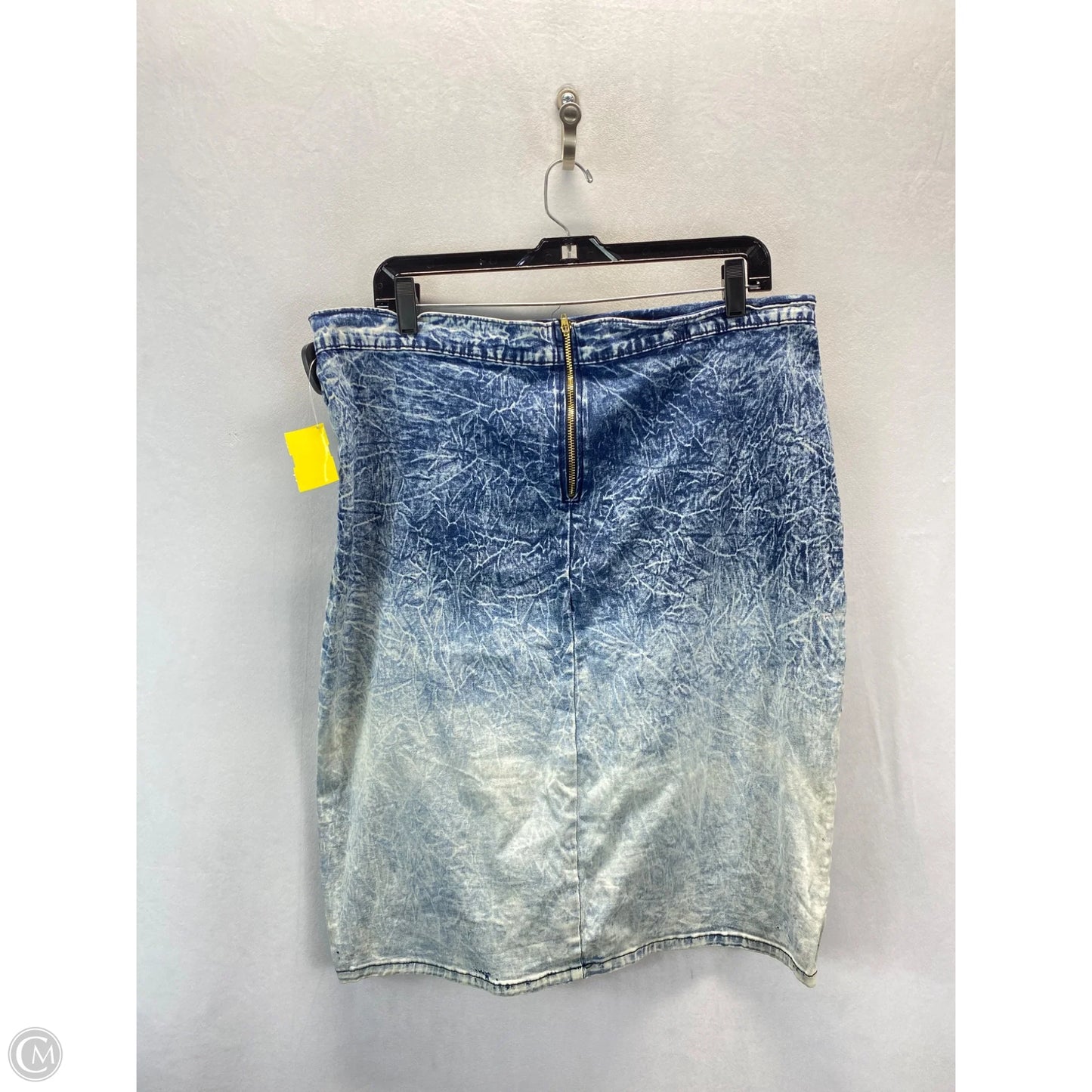 Skirt Midi By Fashion Nova In Denim, Size: 2x