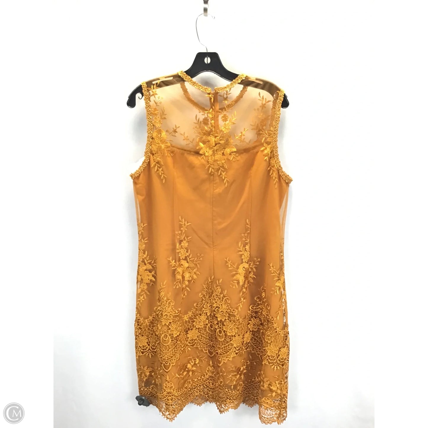 Dress Casual Midi By Nanette By Nanette Lepore In Gold, Size: 14