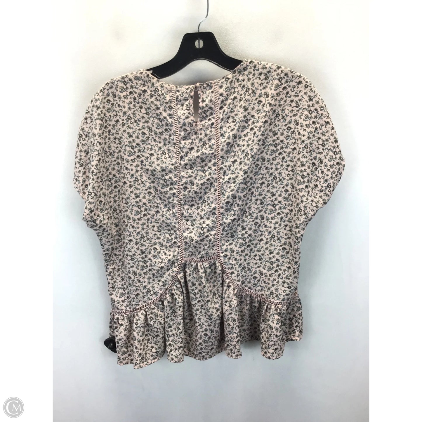 Top Short Sleeve By Harlowe & Graham In Floral Print, Size: S