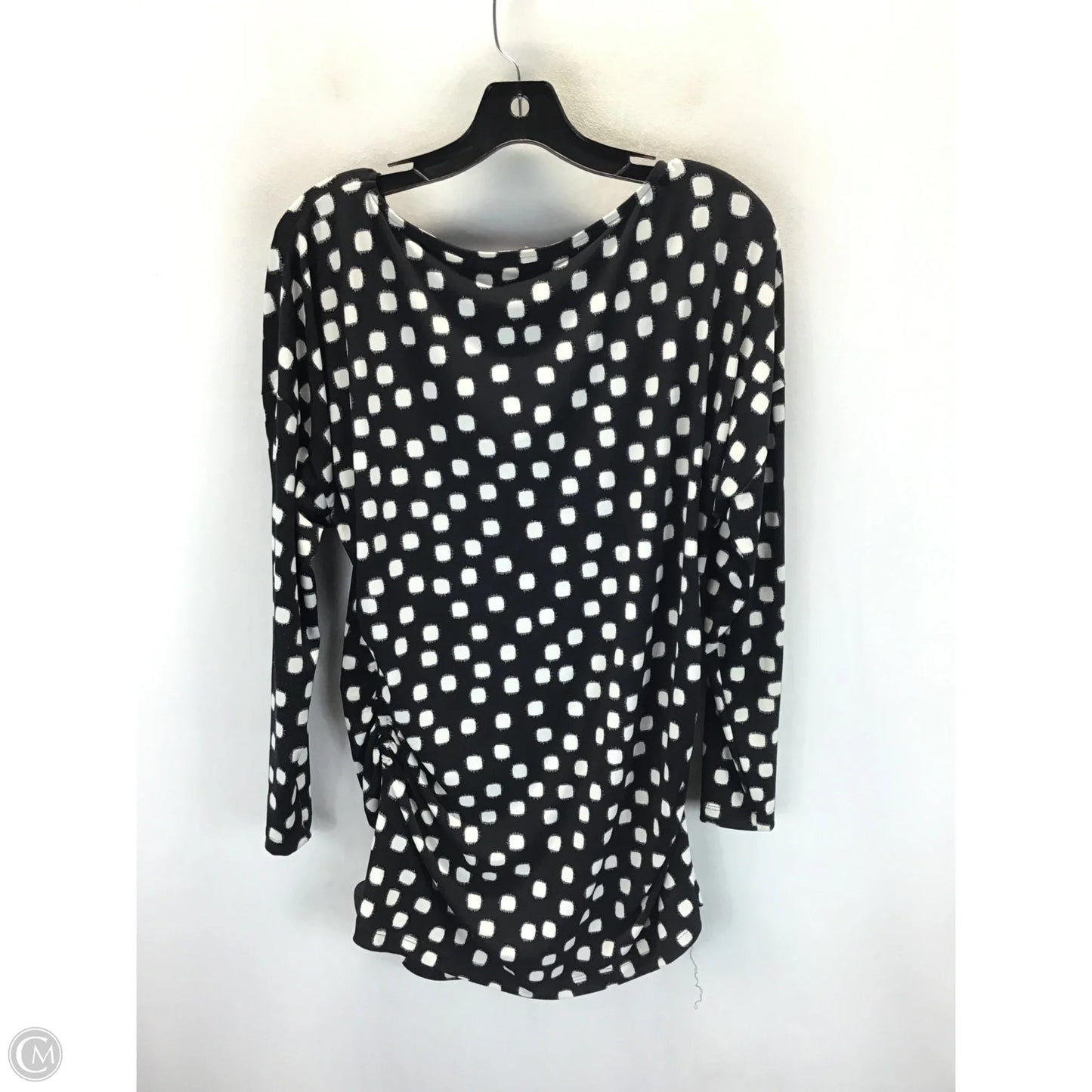 Top Long Sleeve By Vince Camuto In Polkadot Pattern, Size: Xl
