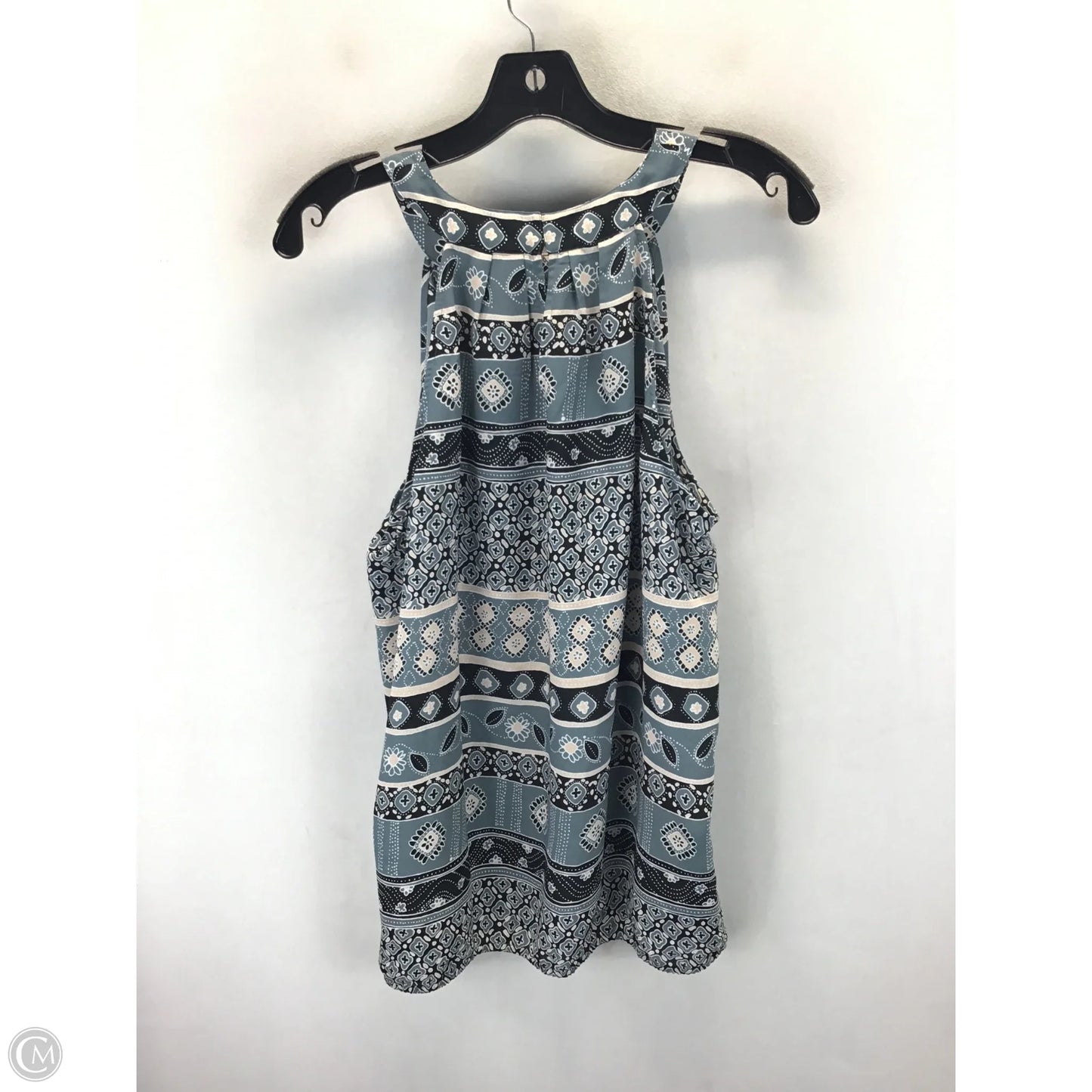 Top Sleeveless By Loft In Blue & Pink, Size: L