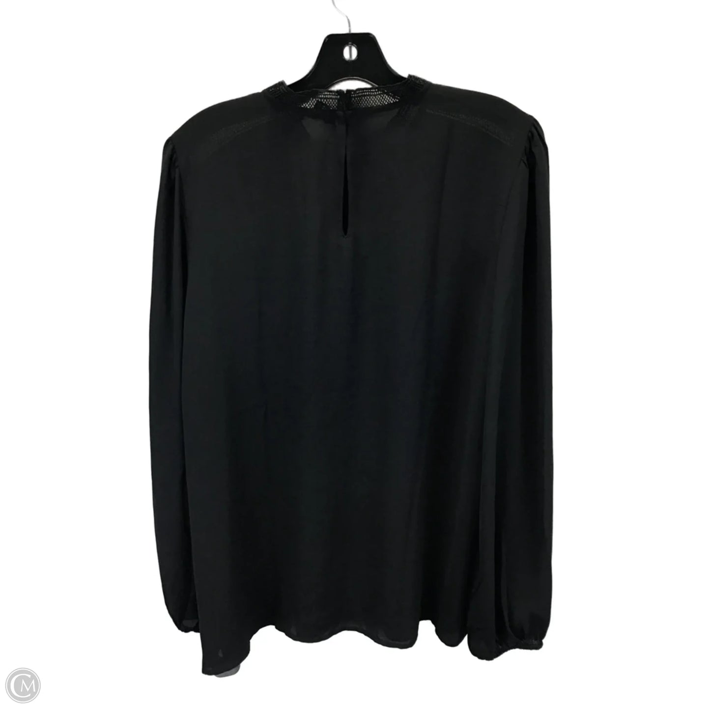 Top Long Sleeve By Ann Taylor In Black, Size: L