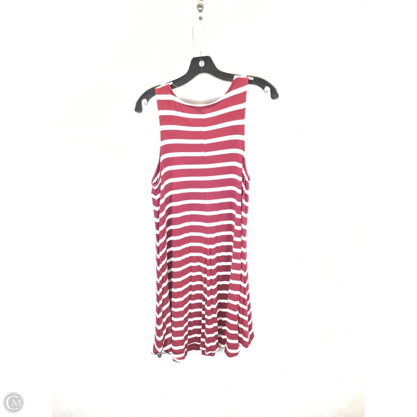 Dress Casual Midi By Old Navy In Red & White, Size: M