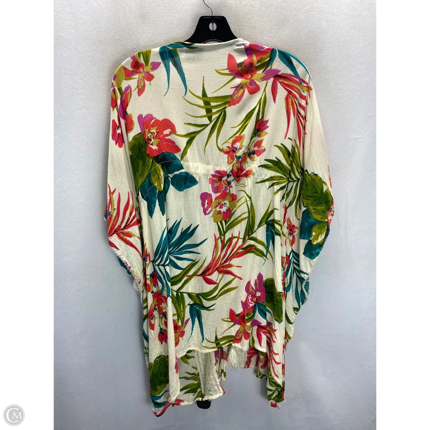 Kimono By Clothes Mentor In Floral Print, Size: M