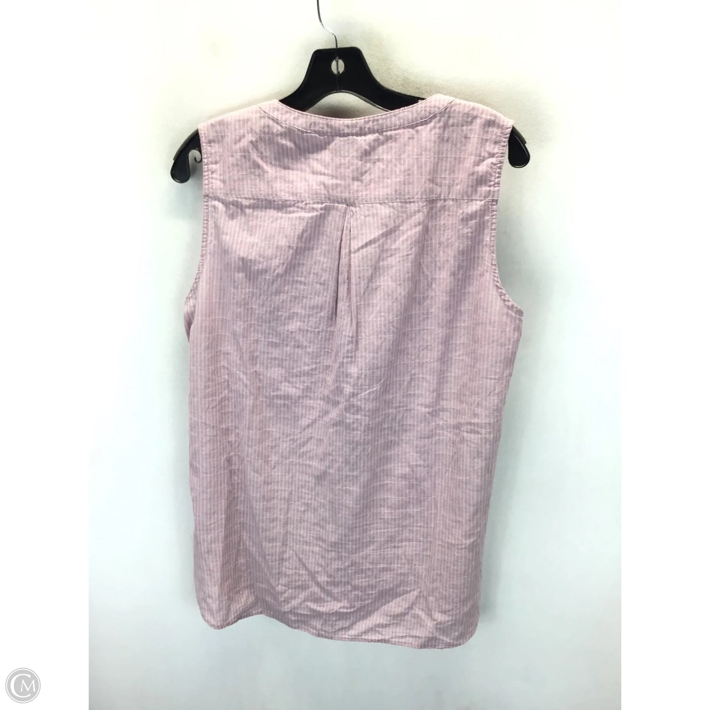 Top Sleeveless By Eddie Bauer In Striped Pattern, Size: M