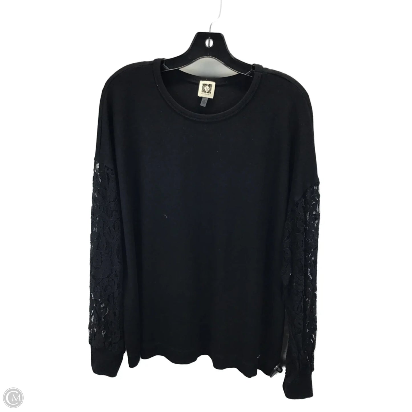 Top Long Sleeve By Anne Klein In Black, Size: Xl