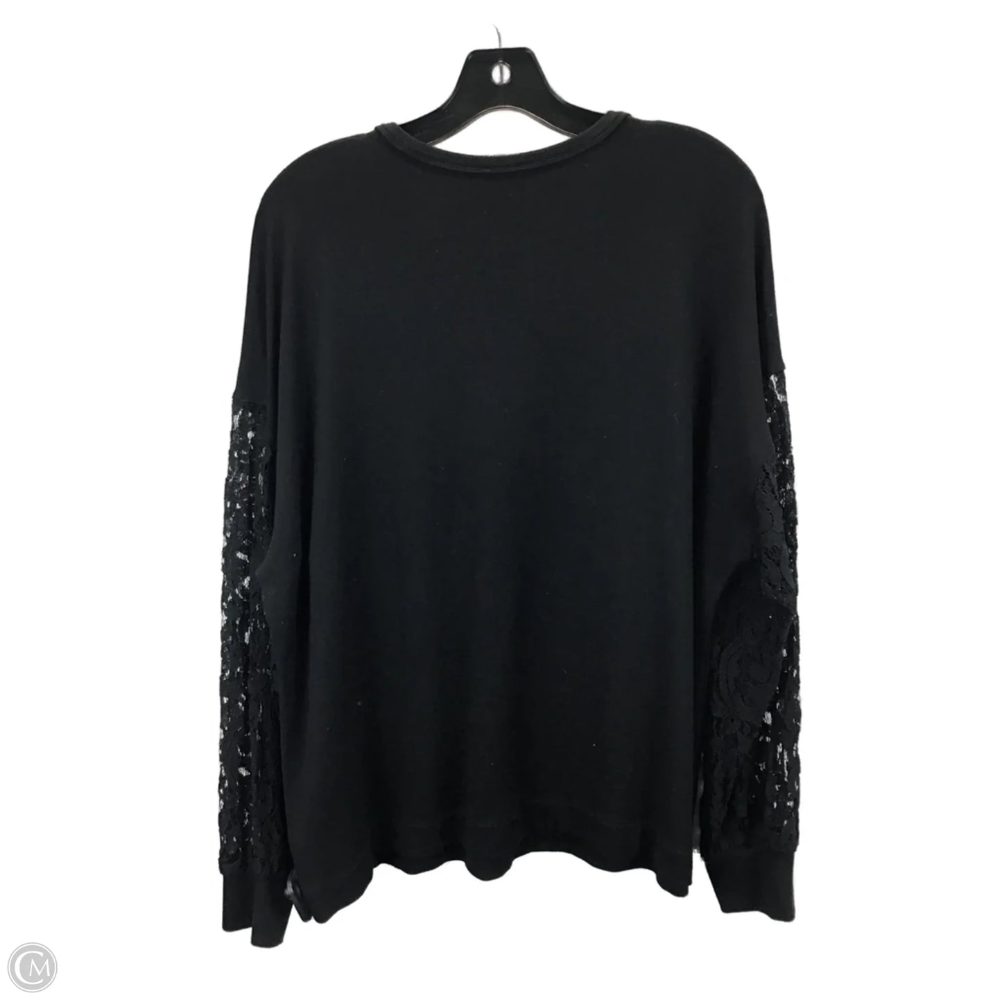 Top Long Sleeve By Anne Klein In Black, Size: Xl