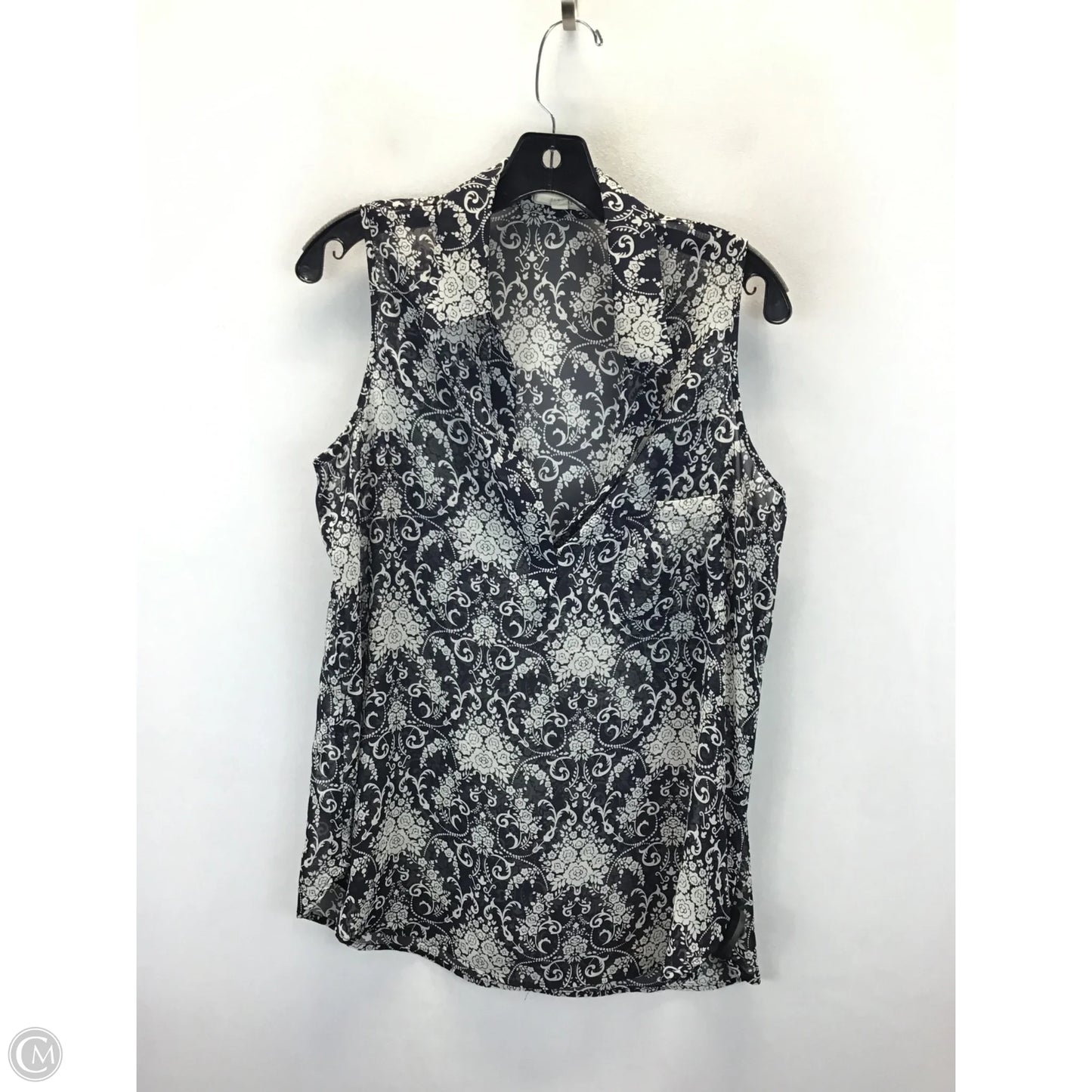 Top Sleeveless By Pleione In Floral Print, Size: M