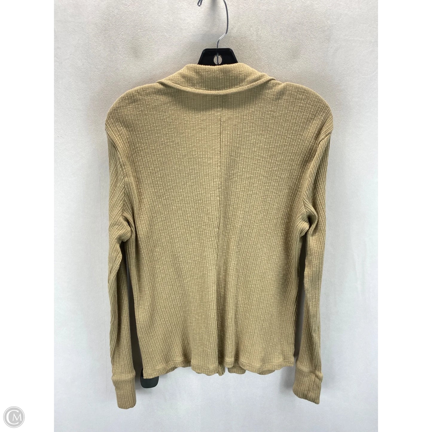 Top Long Sleeve By Banana Republic In Tan, Size: L