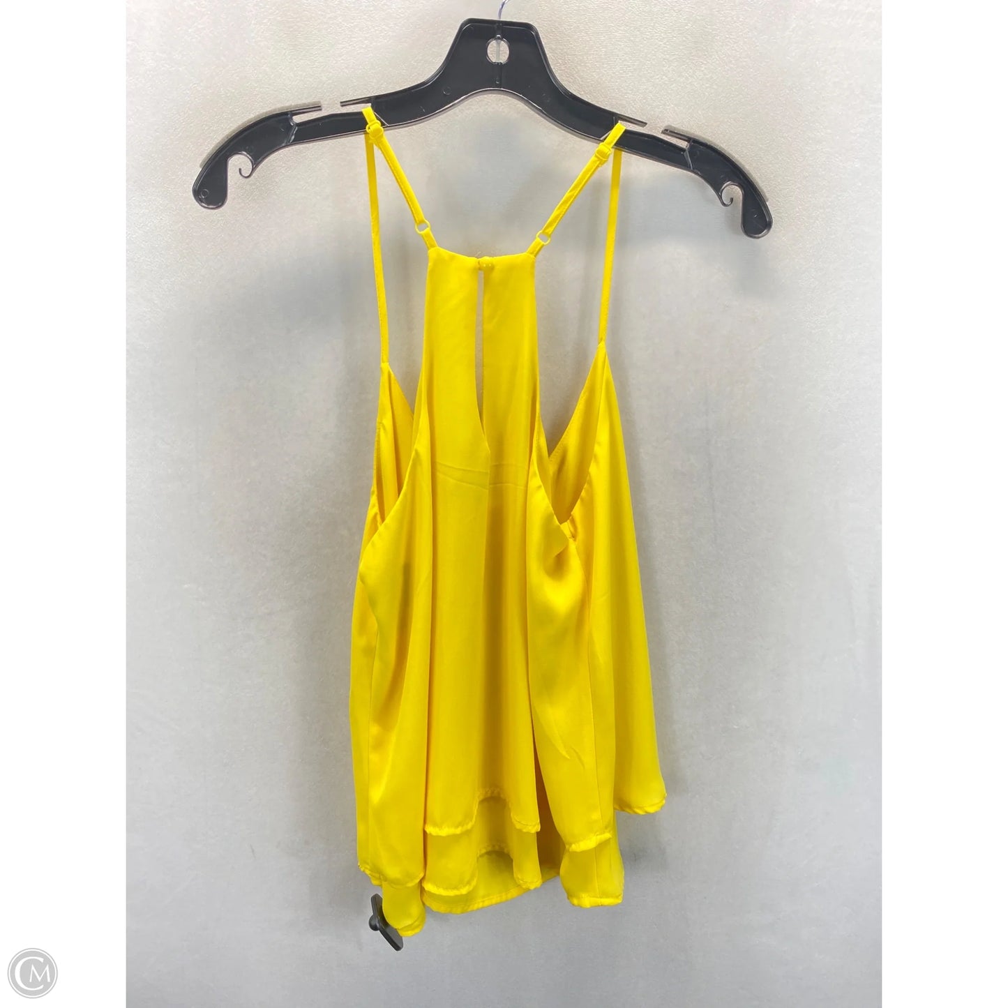Top Sleeveless By Ambiance Apparel In Yellow, Size: M
