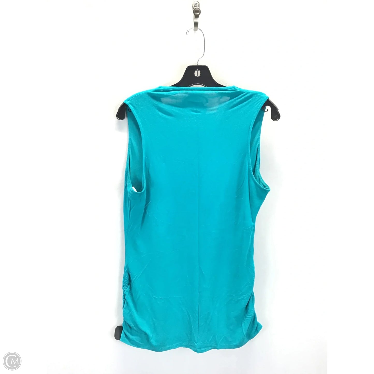 Top Sleeveless By International Concepts In Teal, Size: Xl