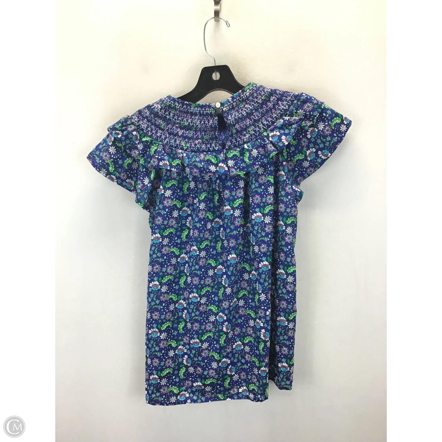 Top Sleeveless By Loft In Blue, Size: M