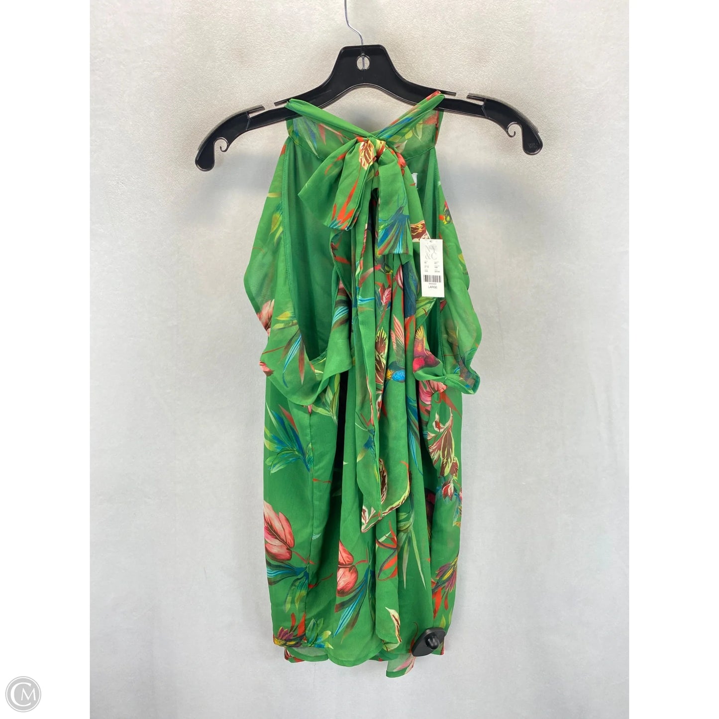 Top Sleeveless By New York And Co In Floral Print, Size: L