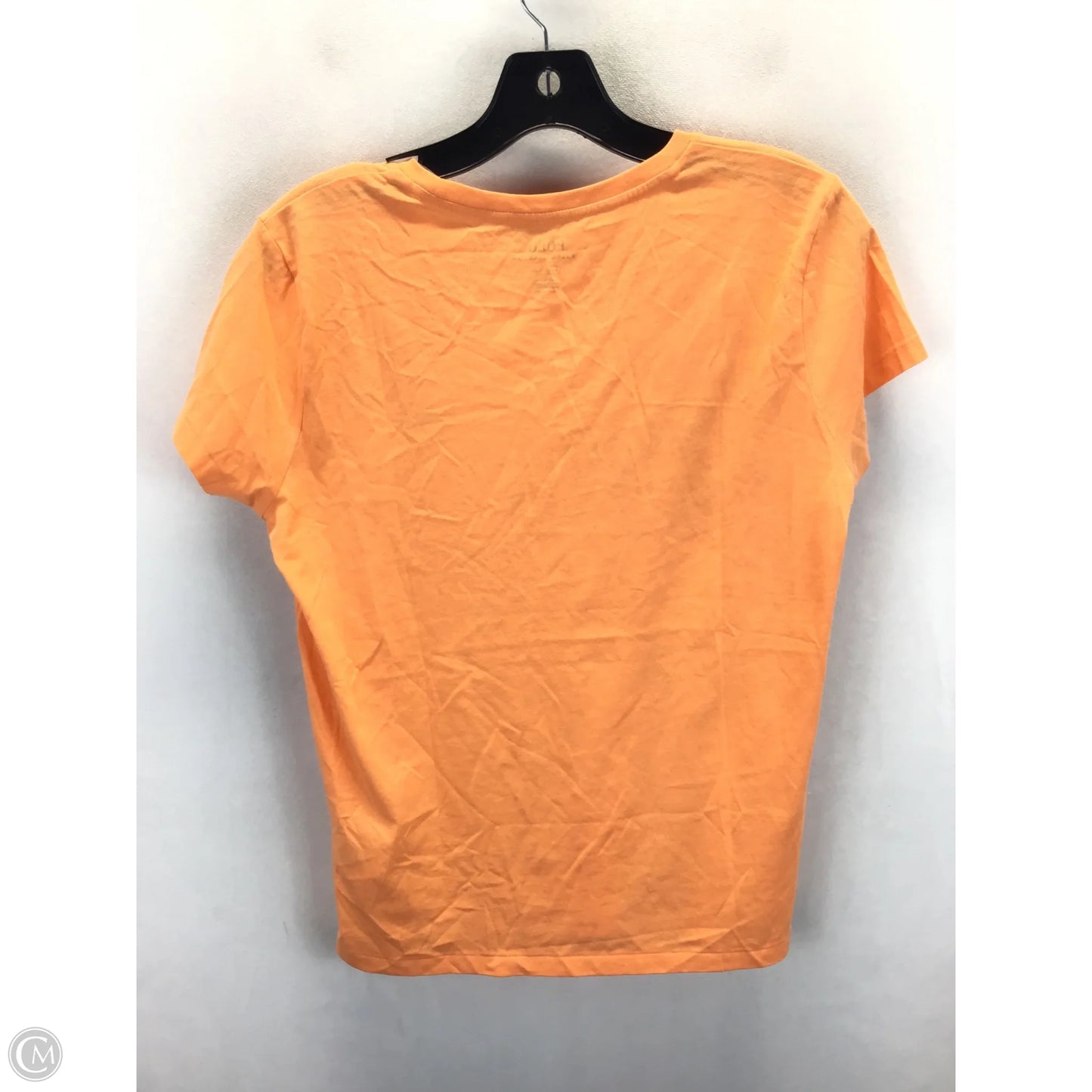 Top Short Sleeve By Polo Ralph Lauren In Orange, Size: M