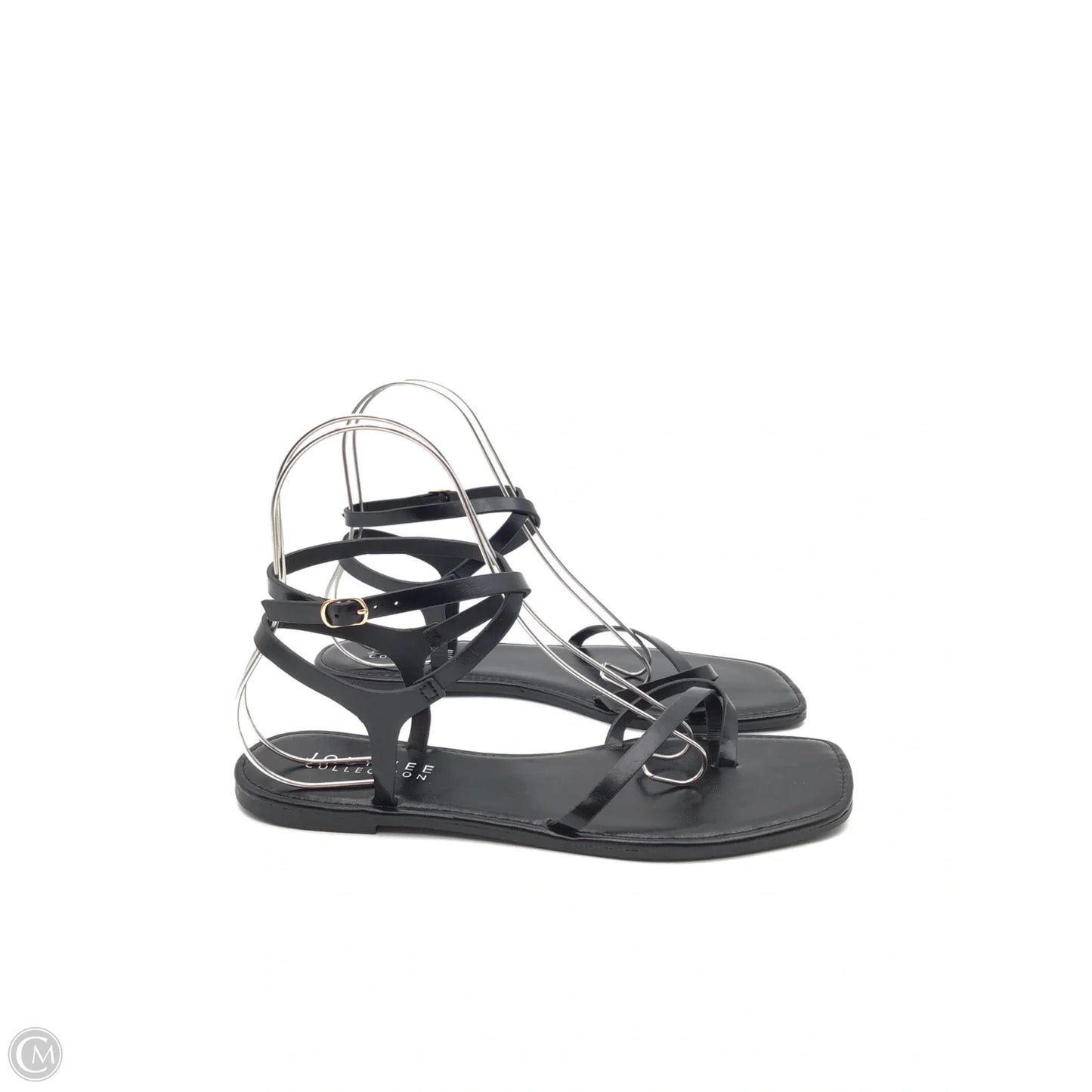 Sandals Flats By Journee In Black, Size: 11