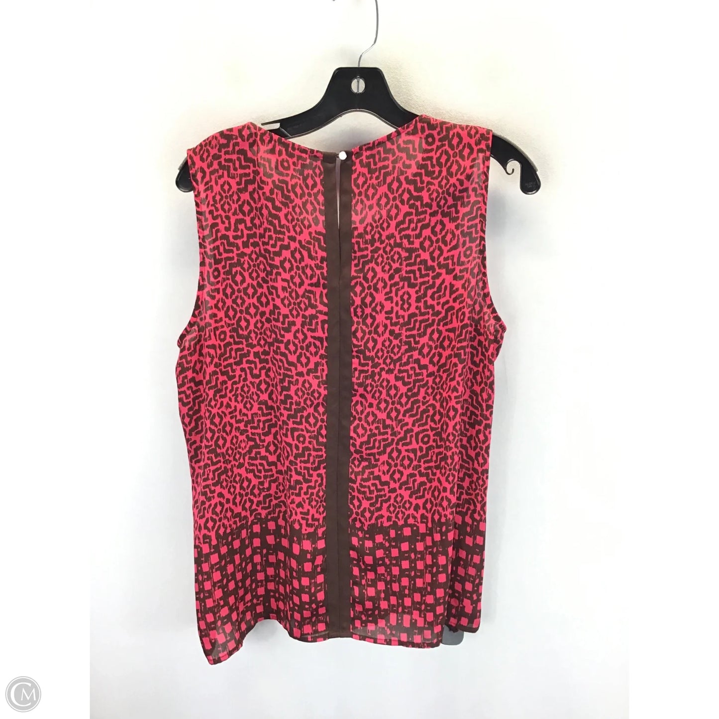 Top Sleeveless By Liz Claiborne In Animal Print, Size: L
