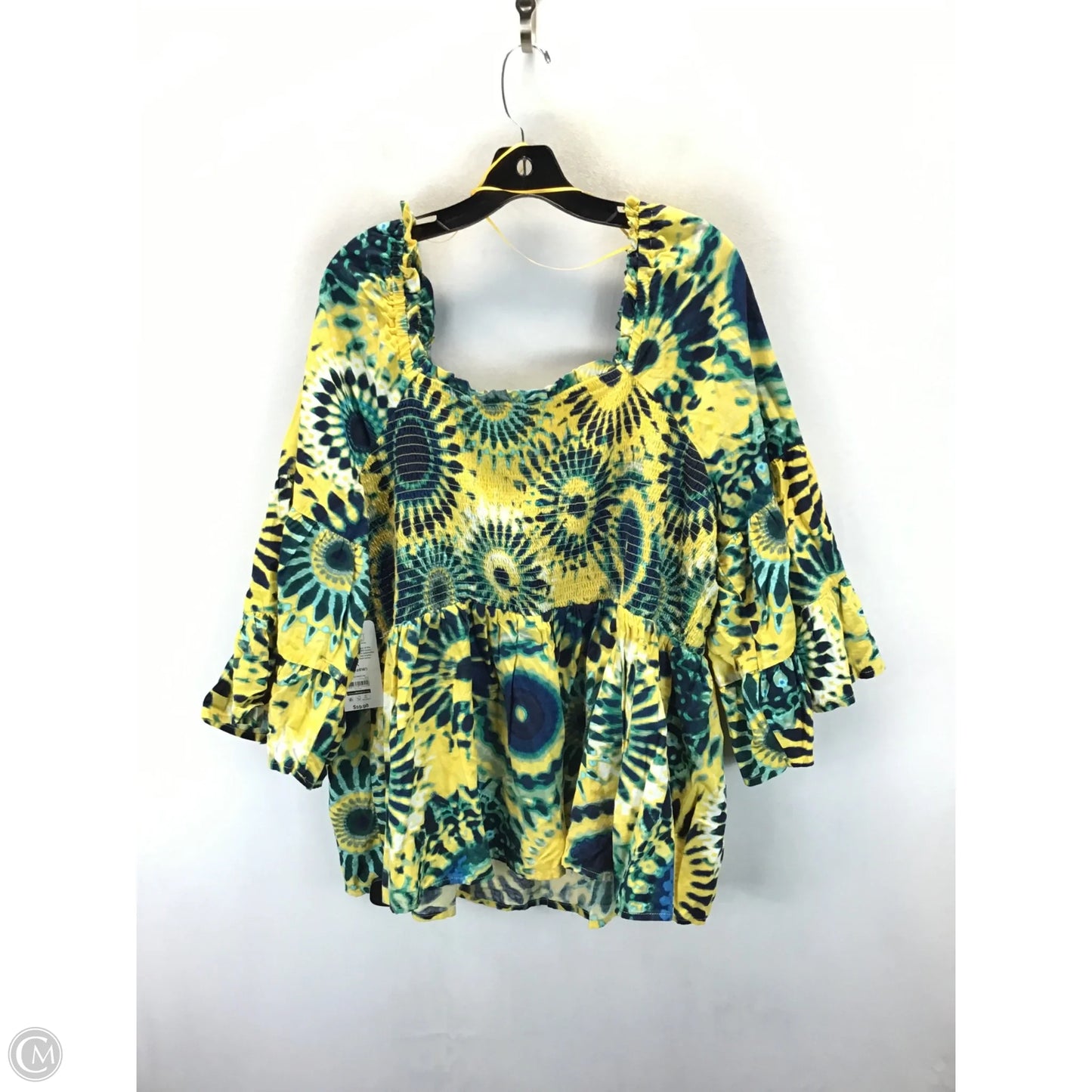 Top 3/4 Sleeve By Terra & Sky In Multi-colored, Size: 3x